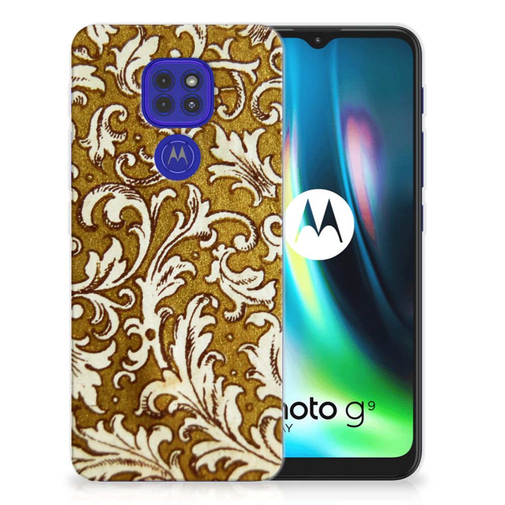 Siliconen Hoesje Motorola Moto G9 Play | E7 Plus Barok Goud B2C Telecom