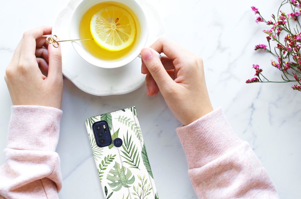 Motorola Moto G60s Smart Cover Leaves - B2C Telecom