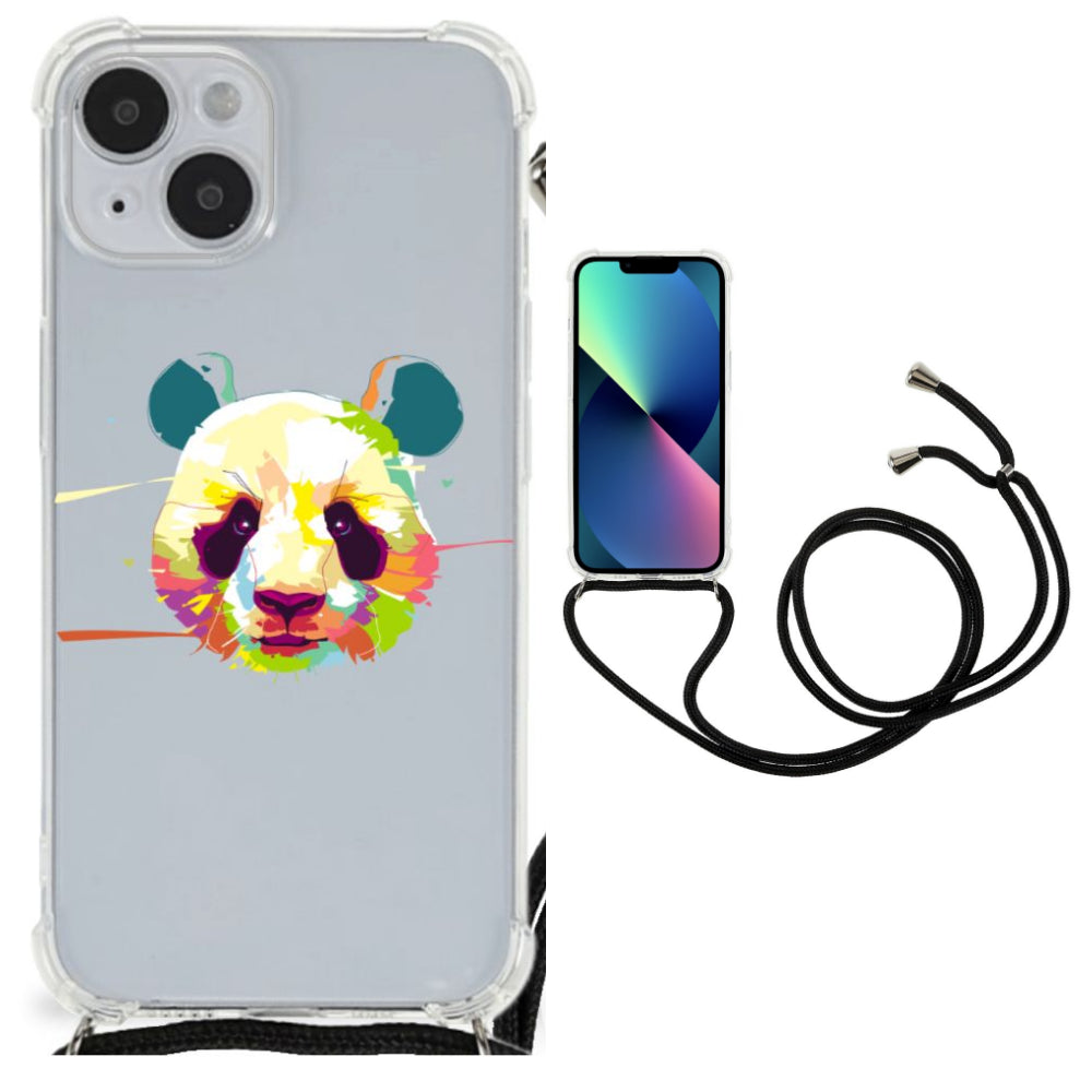 iPhone 14 Plus Stevig Bumper Hoesje Panda Color