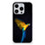 iPhone 15 Pro Max TPU Hoesje Papegaai met kleurrijke papegaai op zwarte achtergrond đĻ