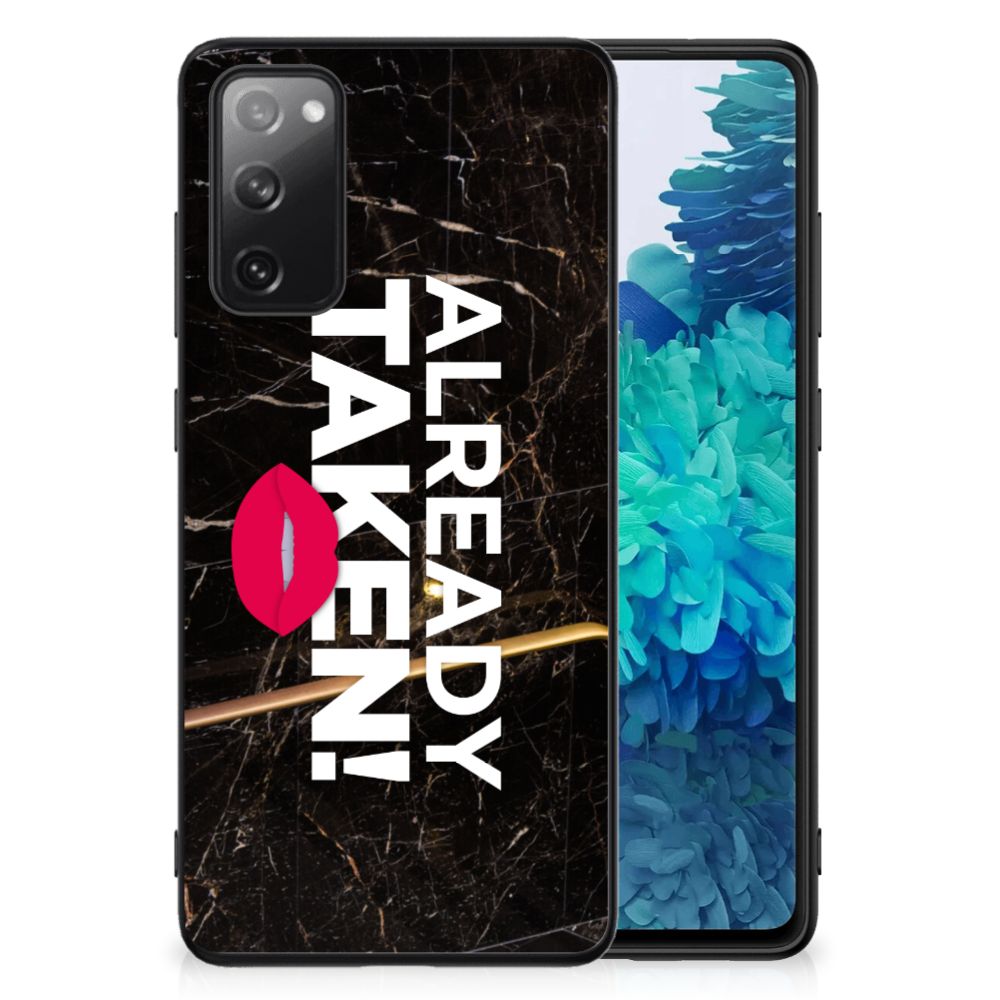 Samsung Galaxy S20 FE Telefoon Hoesje met tekst Already Taken Black B2C Telecom