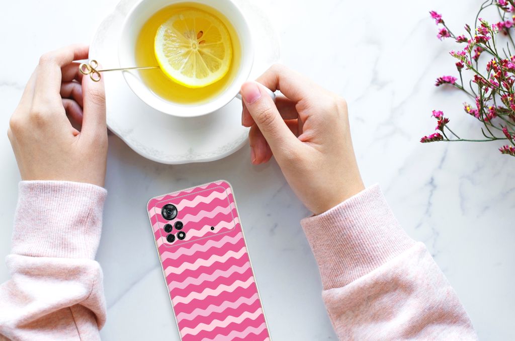 Xiaomi Poco X4 Pro 5G TPU bumper Waves Pink B2C Telecom
