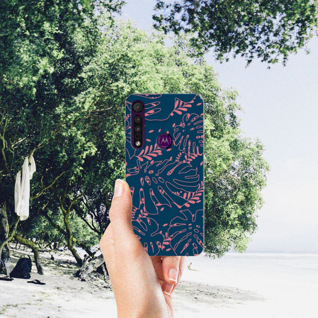 Motorola One Macro TPU Case Palm Leaves B2C Telecom