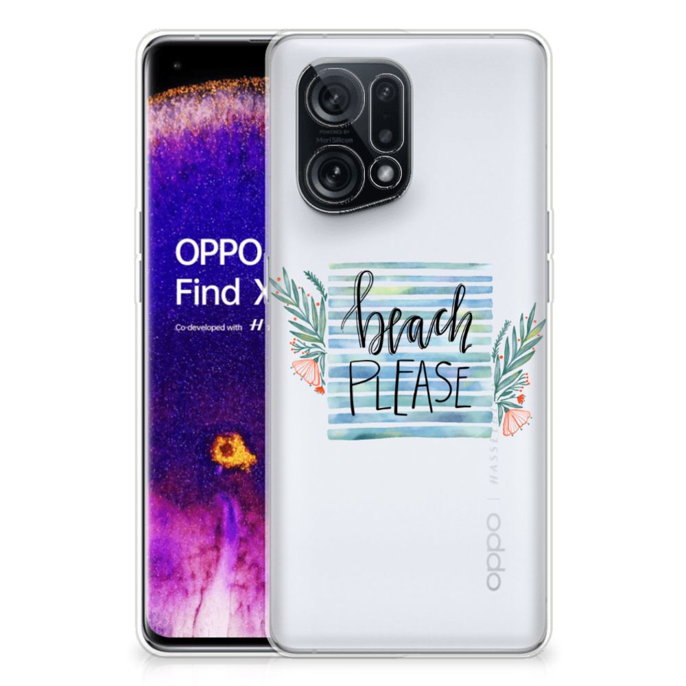 OPPO Find X5 Telefoonhoesje met Naam Boho Beach B2C Telecom