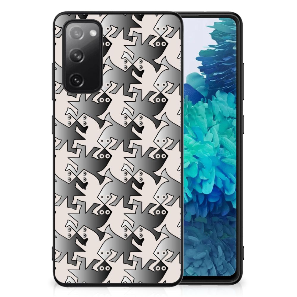 Samsung Galaxy S20 FE Dierenprint Telefoonhoesje Salamander Grey B2C Telecom