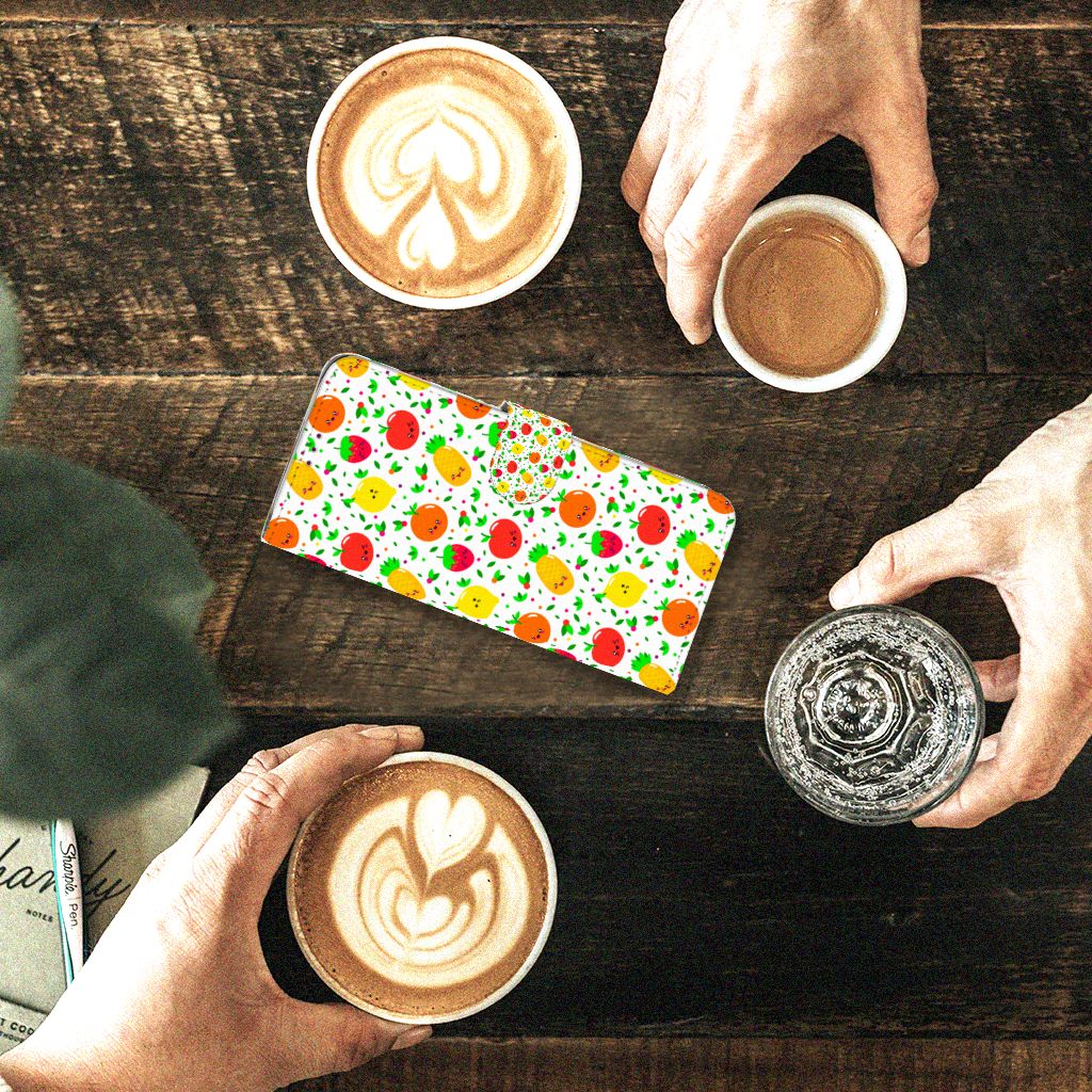 Motorola One Action Book Cover Fruits