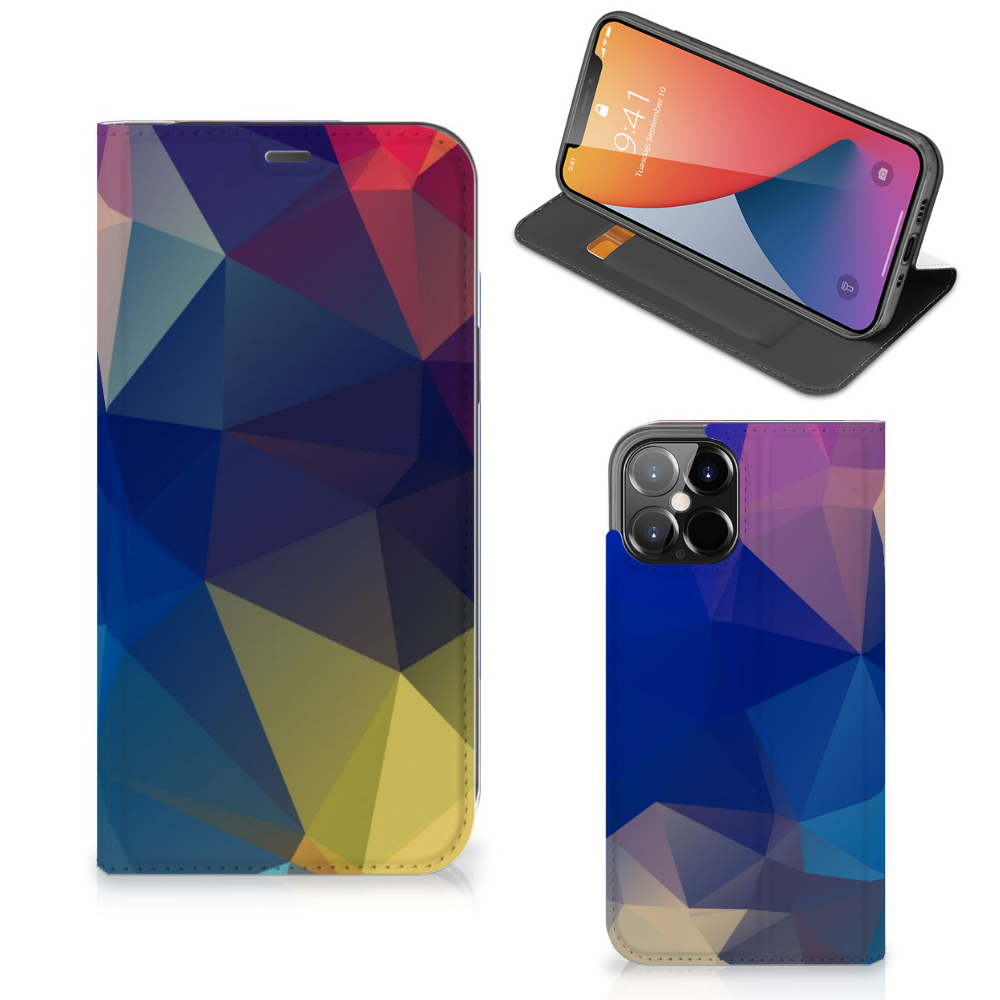 iPhone 12 Pro Max Stand Case Polygon Dark - B2C Telecom