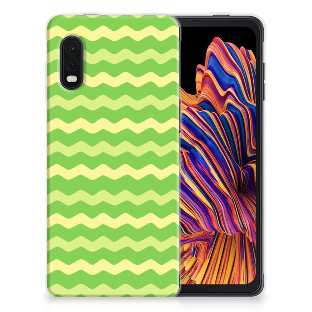 Samsung Xcover Pro TPU bumper Waves Green B2C Telecom