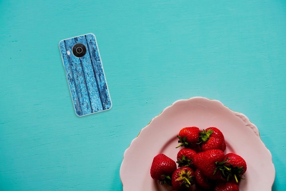 Nokia X10 | X20 Bumper Hoesje Wood Blue B2C Telecom