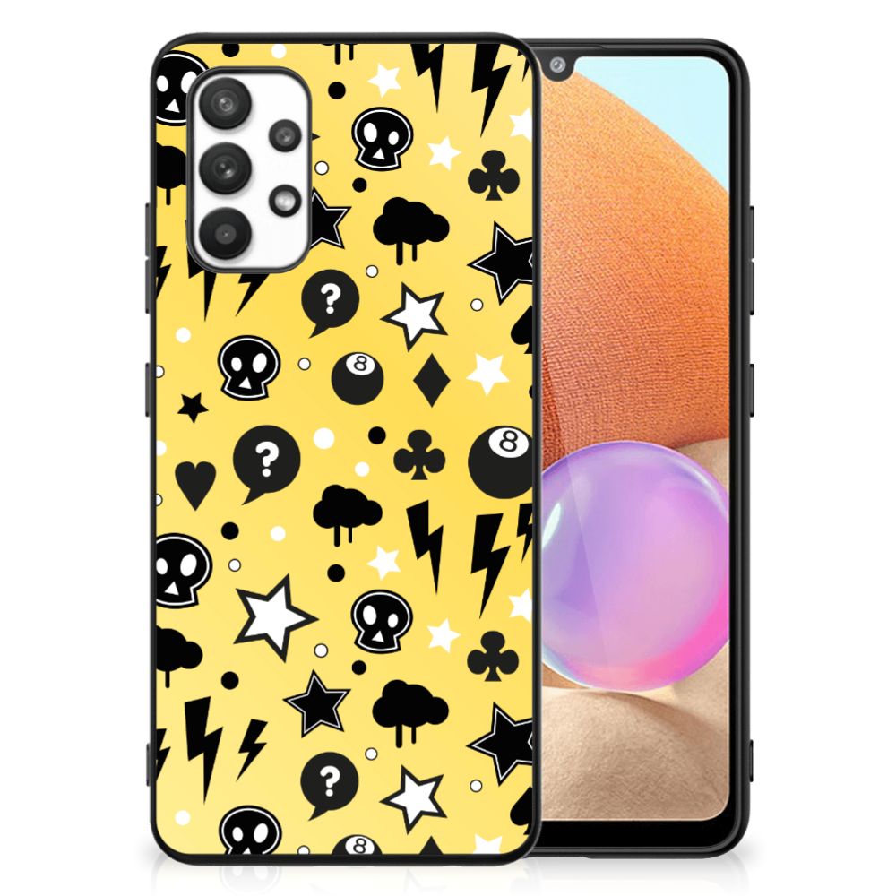 Telefoonhoesje Samsung Galaxy A32 4G | A32 5G Enterprise Editie Punk Geel B2C Telecom