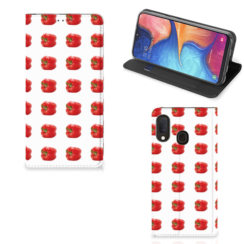 Samsung Galaxy A20e Flip Style Cover Paprika Red
