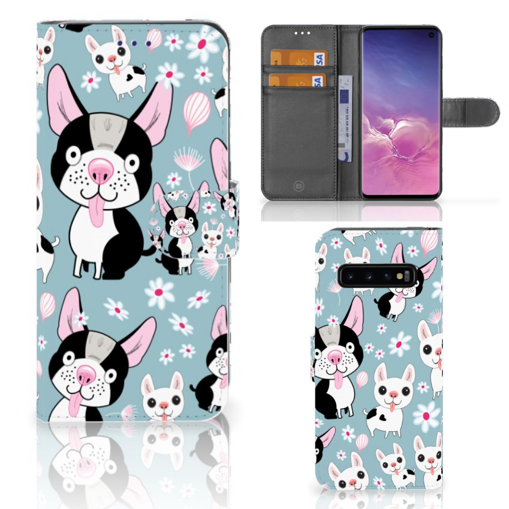 Samsung Galaxy S10 Telefoonhoesje met Pasjes Hondjes