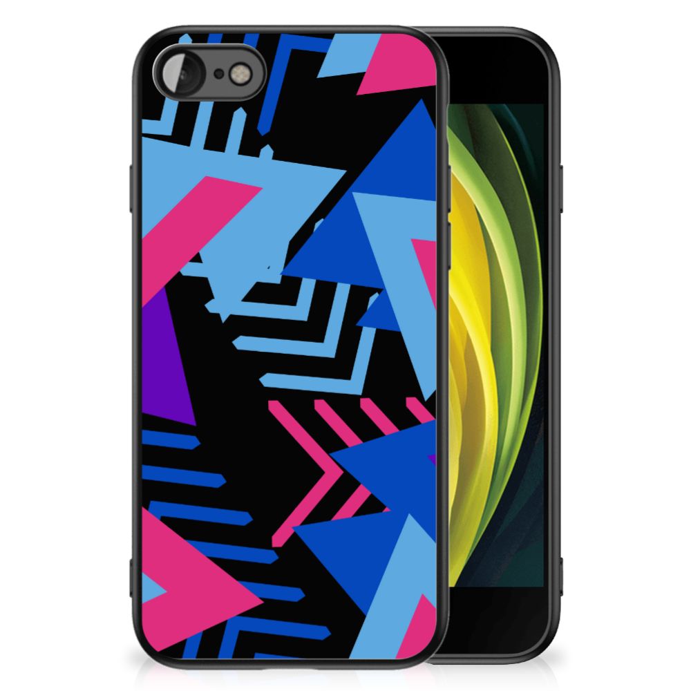 iPhone SE 2022 | SE 2020 | 7/8 Backcover Funky Triangle, kleurrijk en abstract design voor iPhone 7, 8, SE (2020, 2022)