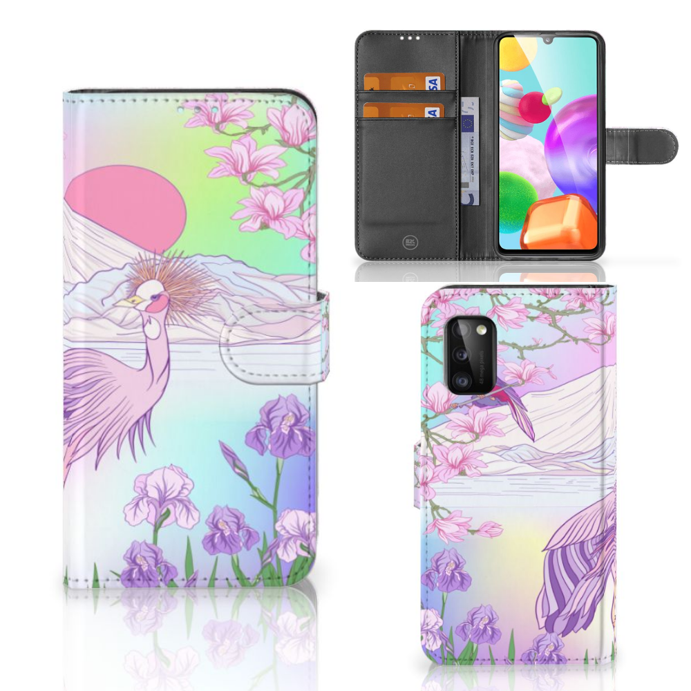 Samsung Galaxy A41 Telefoonhoesje met Pasjes Bird
