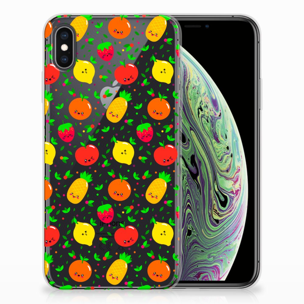 Apple iPhone Xs Max Siliconen Case Fruits