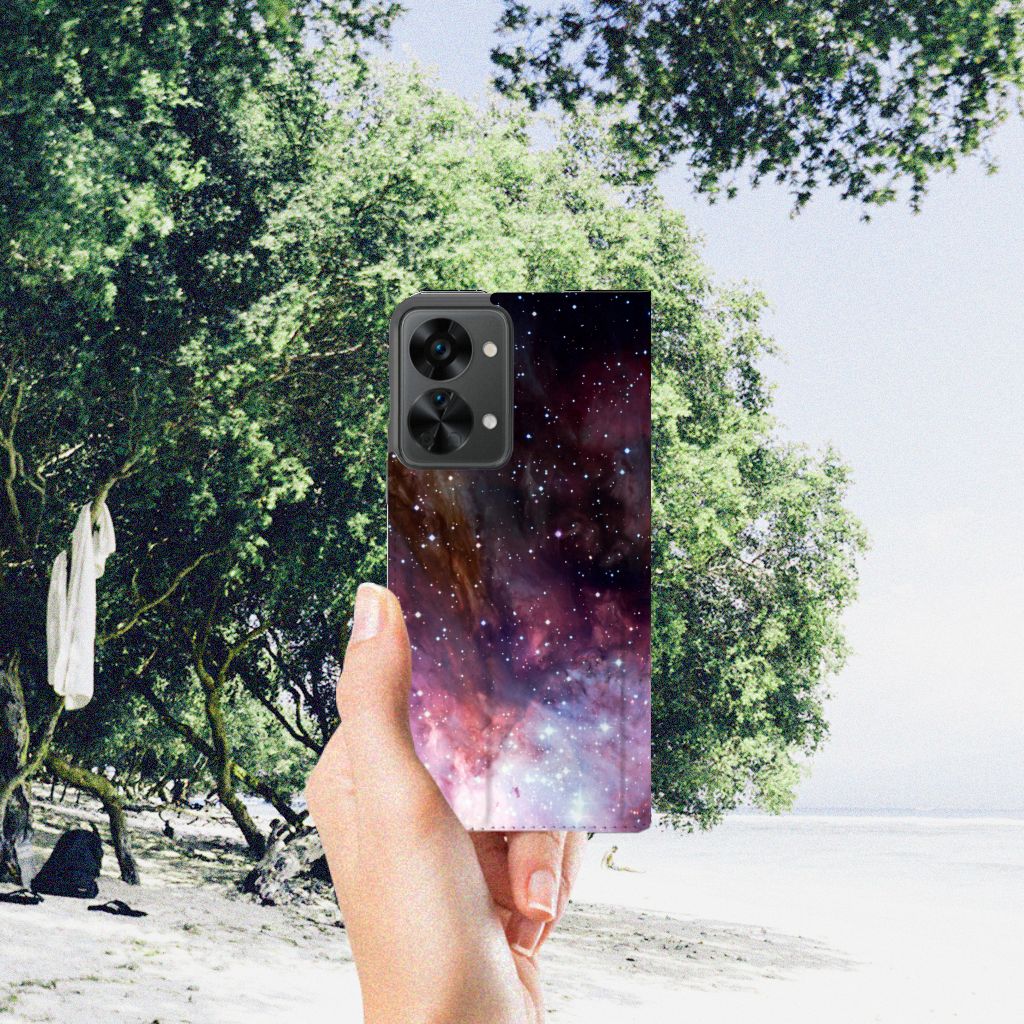 Stand Case voor OnePlus Nord 2T Galaxy - B2C Telecom