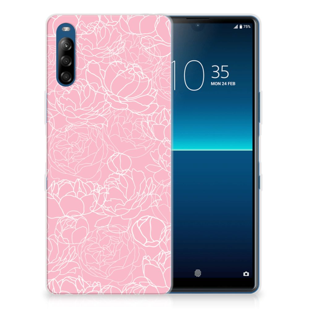 Sony Xperia L4 TPU Case White Flowers B2C Telecom