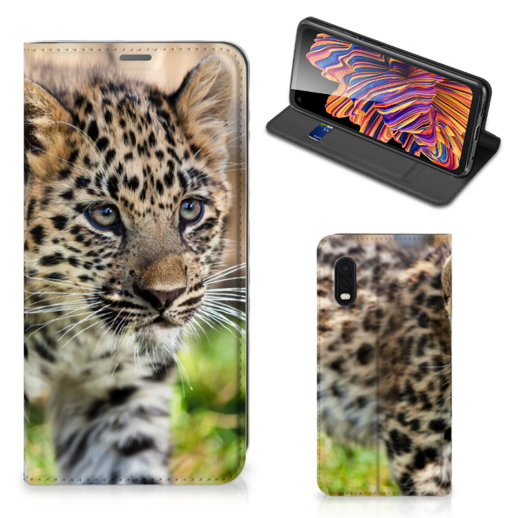 Samsung Xcover Pro Hoesje maken Baby Luipaard - B2C Telecom