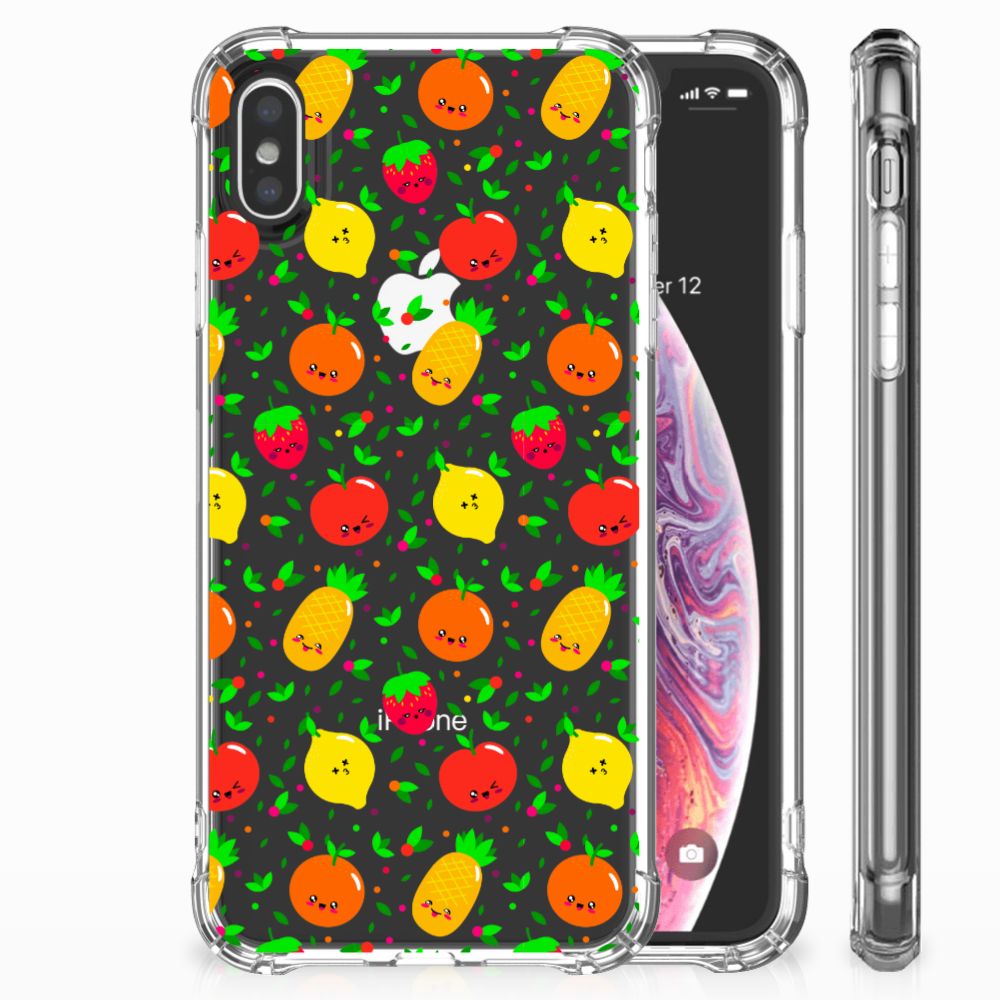 Apple iPhone Xs Max Beschermhoes Fruits