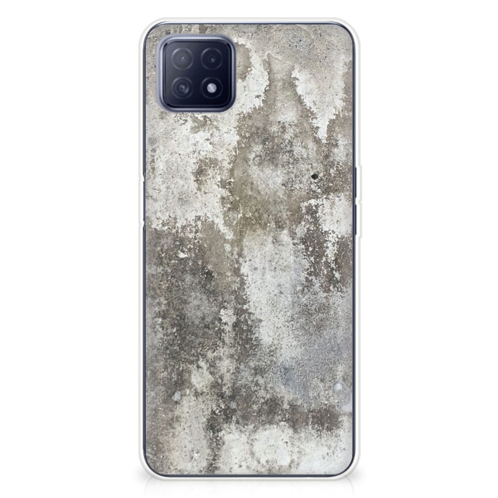 OPPO A53 5G | OPPO A73 5G TPU Siliconen Hoesje Beton Print
