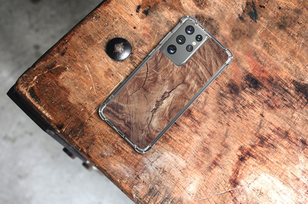 Samsung Galaxy S21 Ultra Stevig Telefoonhoesje Tree Trunk B2C Telecom
