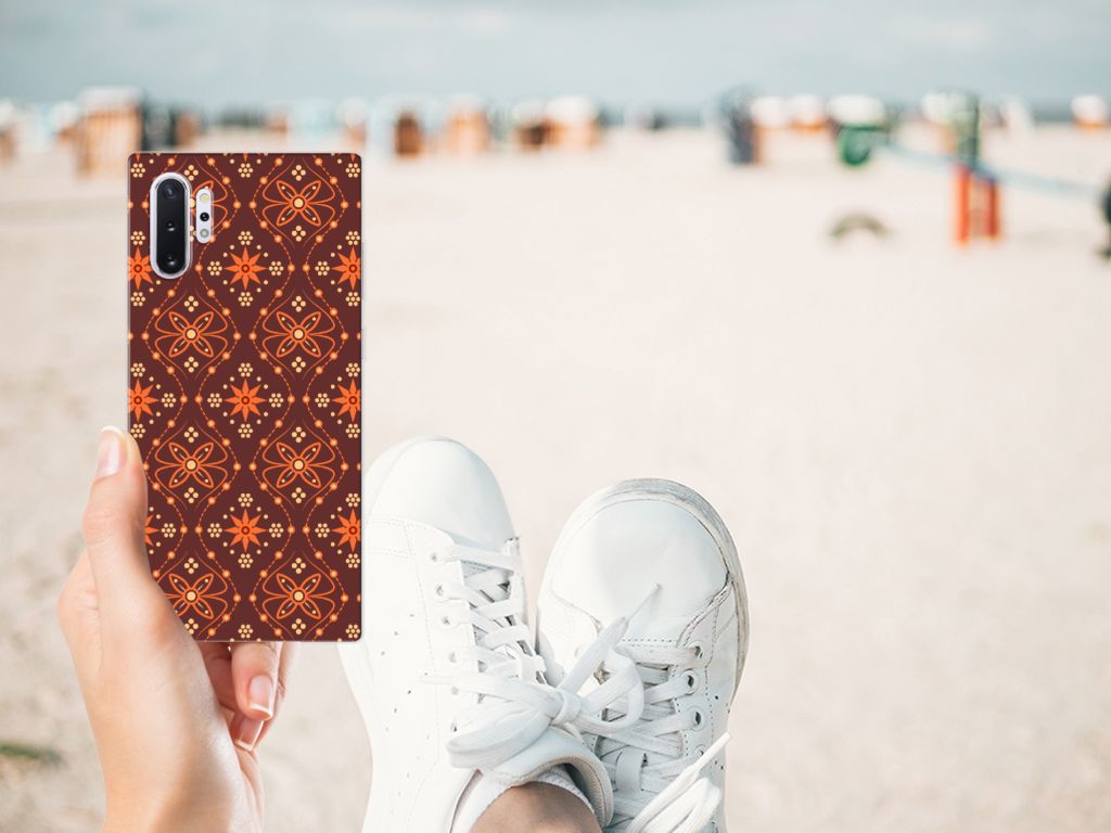 Samsung Galaxy Note 10 Plus TPU bumper Batik Brown
