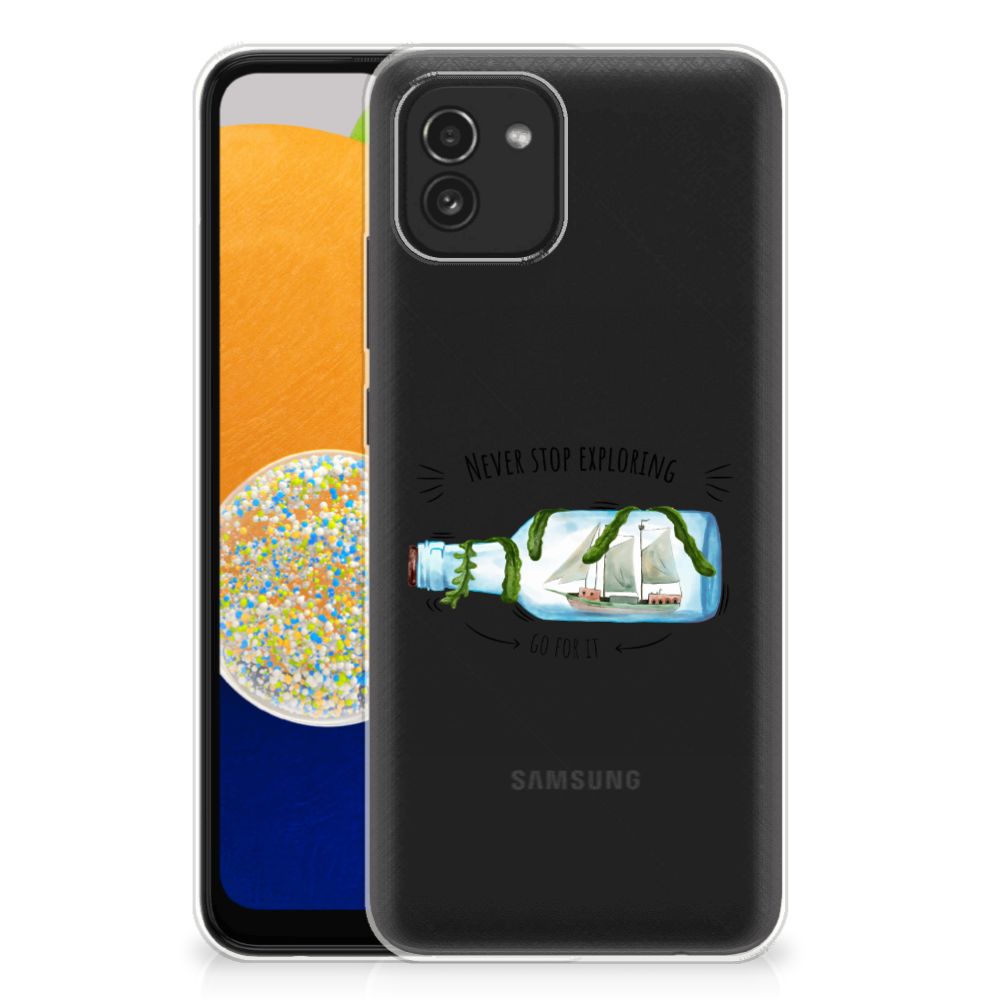 Samsung Galaxy A03 Telefoonhoesje met Naam Boho Bottle B2C Telecom