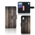 Steigerhout Hoesje Alcatel 1B (2020) Kunstleer TPU Pasjesvak 3 Ruimtes Geel Bruin | Book Case