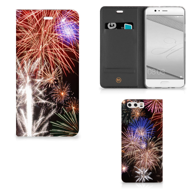 Huawei P10 Plus Hippe Standcase Vuurwerk