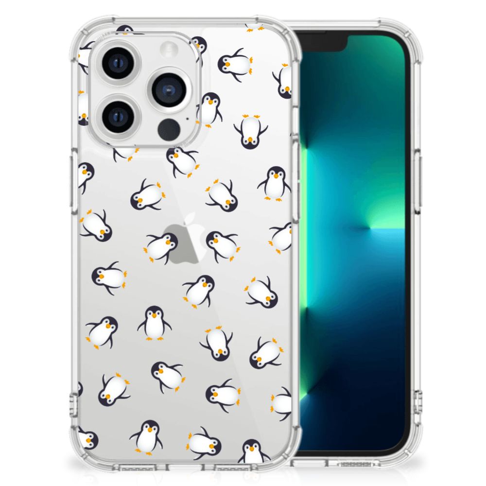 Doorzichtige Silicone Hoesje voor Apple iPhone 13 Pro Pinguïn B2C Telecom
