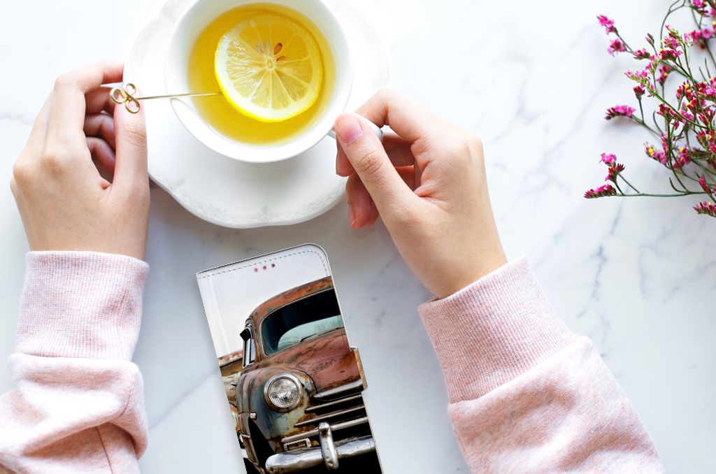 OPPO A54 5G | A74 5G | A93 5G Telefoonhoesje met foto Vintage Auto