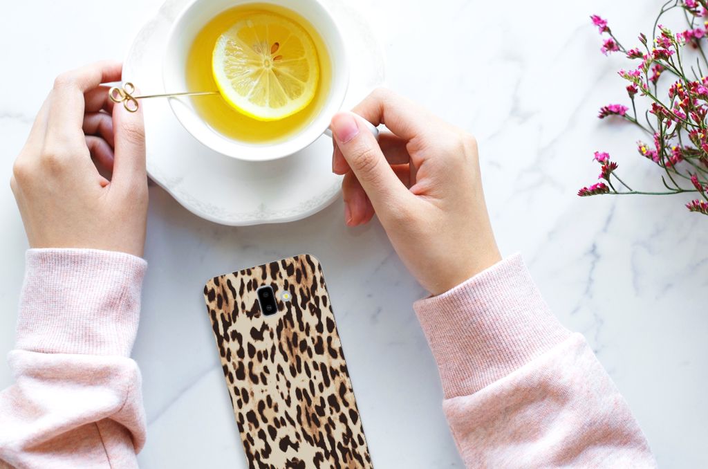 Samsung Galaxy J6 Plus (2018) TPU Hoesje Leopard