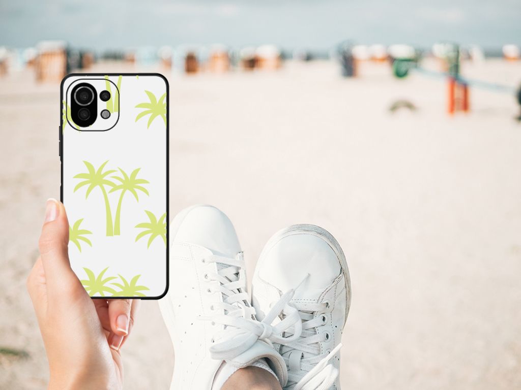 Xiaomi 11 Lite 5G NE | Mi 11 Lite Bloemen Hoesje Palmtrees B2C Telecom