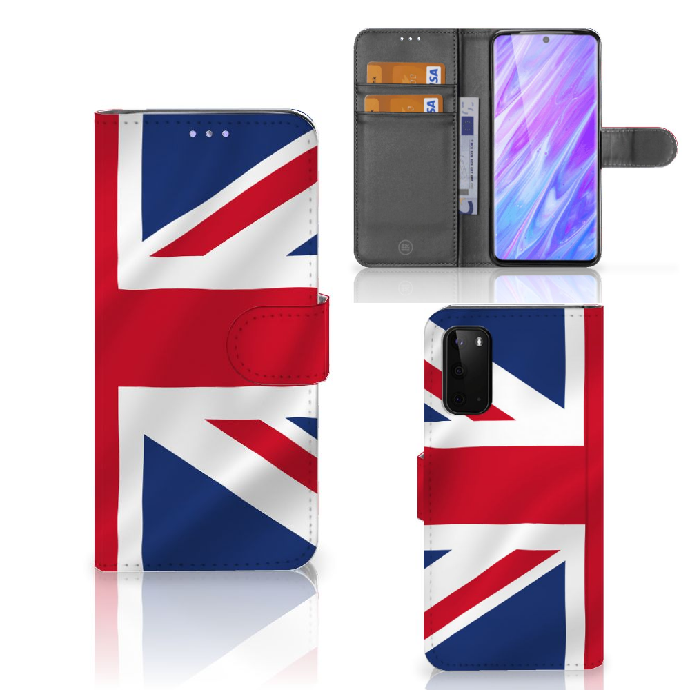 Samsung Galaxy S20 Bookstyle Case Groot-Brittannië