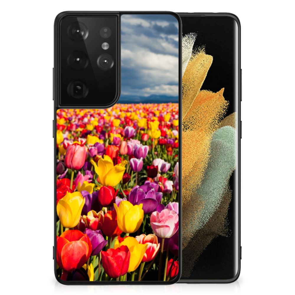 Samsung Galaxy S21 Ultra Bloemen Hoesje Tulpen B2C Telecom
