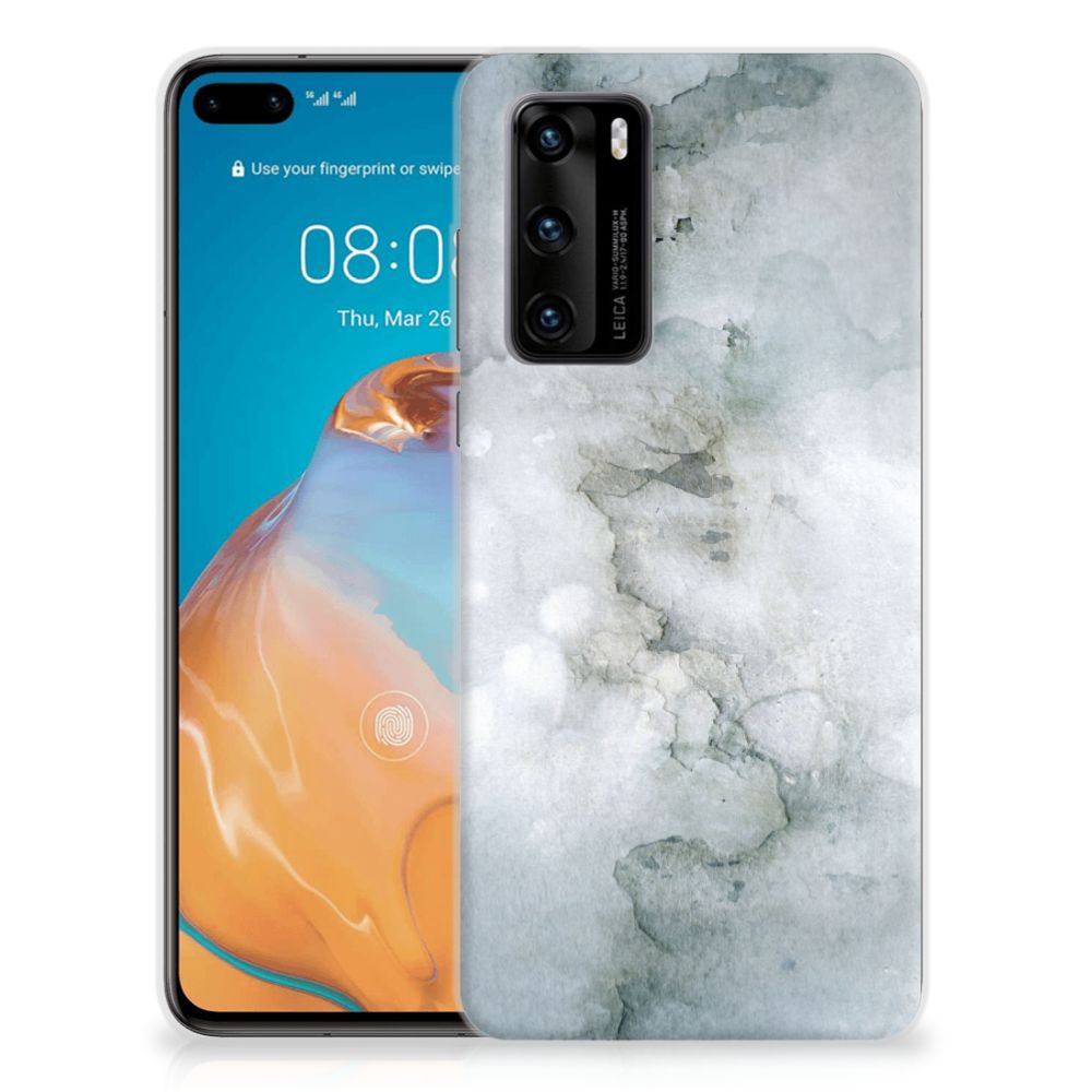 Hoesje maken Huawei P40 Painting Grey B2C Telecom