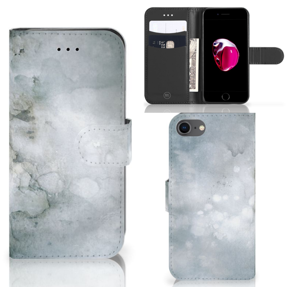 Hoesje iPhone 7 | 8 | SE (2020) | SE (2022) Painting Grey