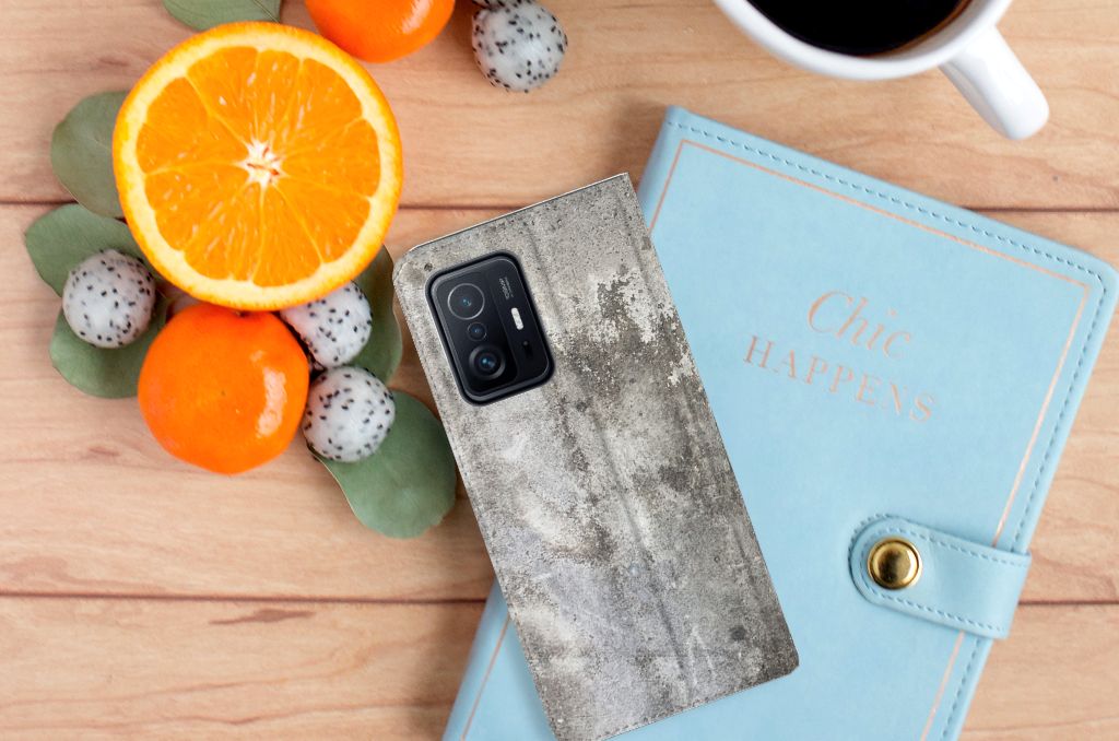 Xiaomi 11T | Xiaomi 11T Pro Standcase Beton Print - B2C Telecom