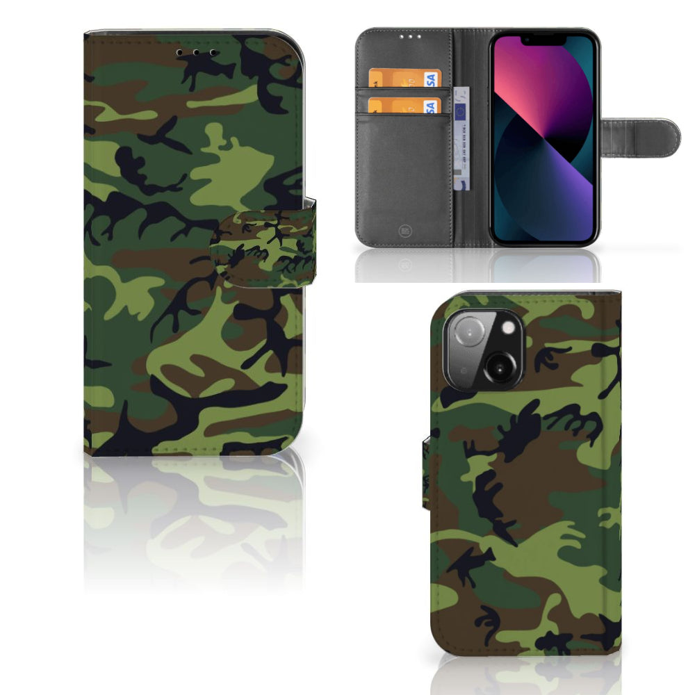 iPhone 13 Mini Telefoon Hoesje Army Dark