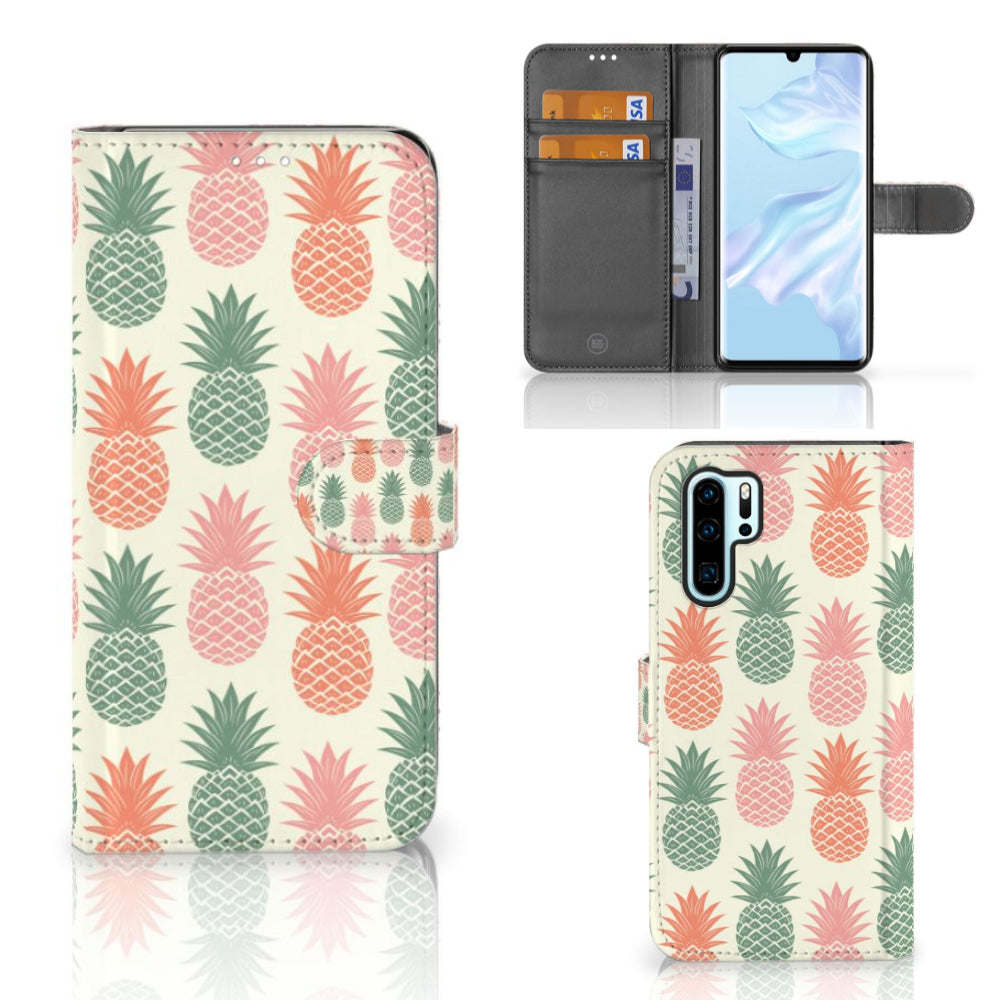 Huawei P30 Pro Book Cover Ananas