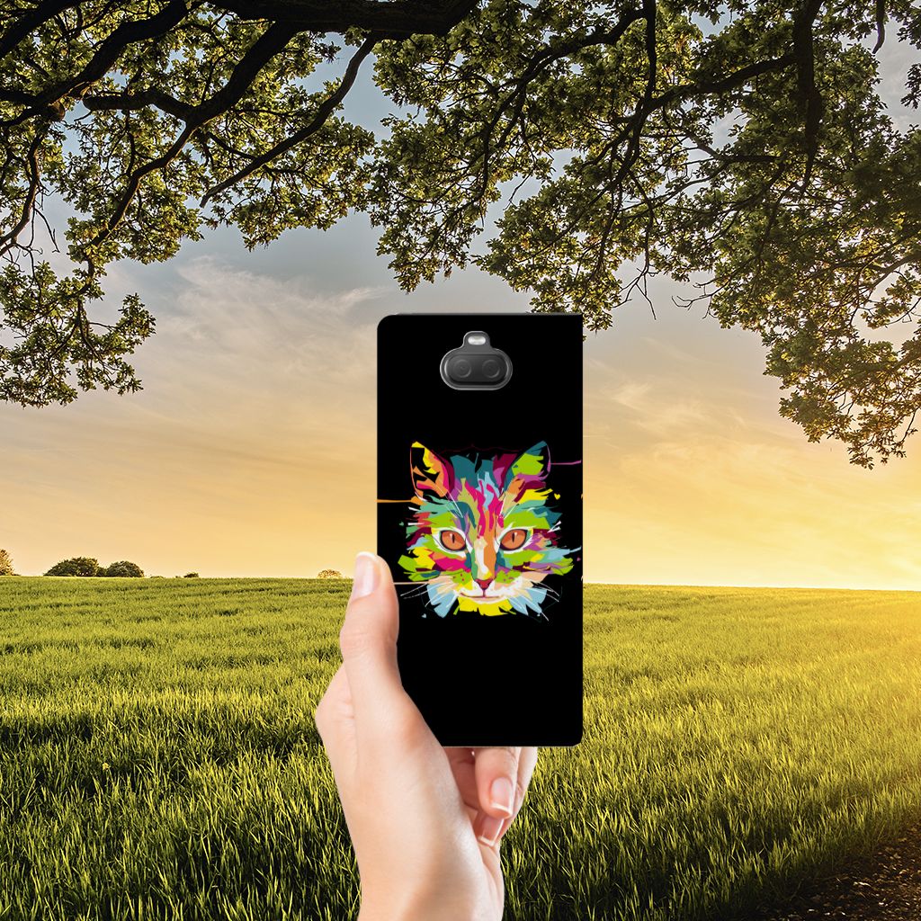 Sony Xperia 10 Plus Magnet Case Cat Color