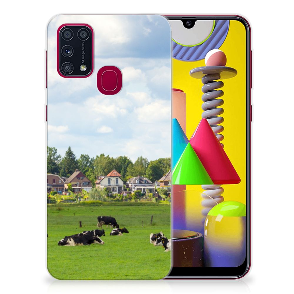 Samsung Galaxy M31 TPU Hoesje Koeien B2C Telecom