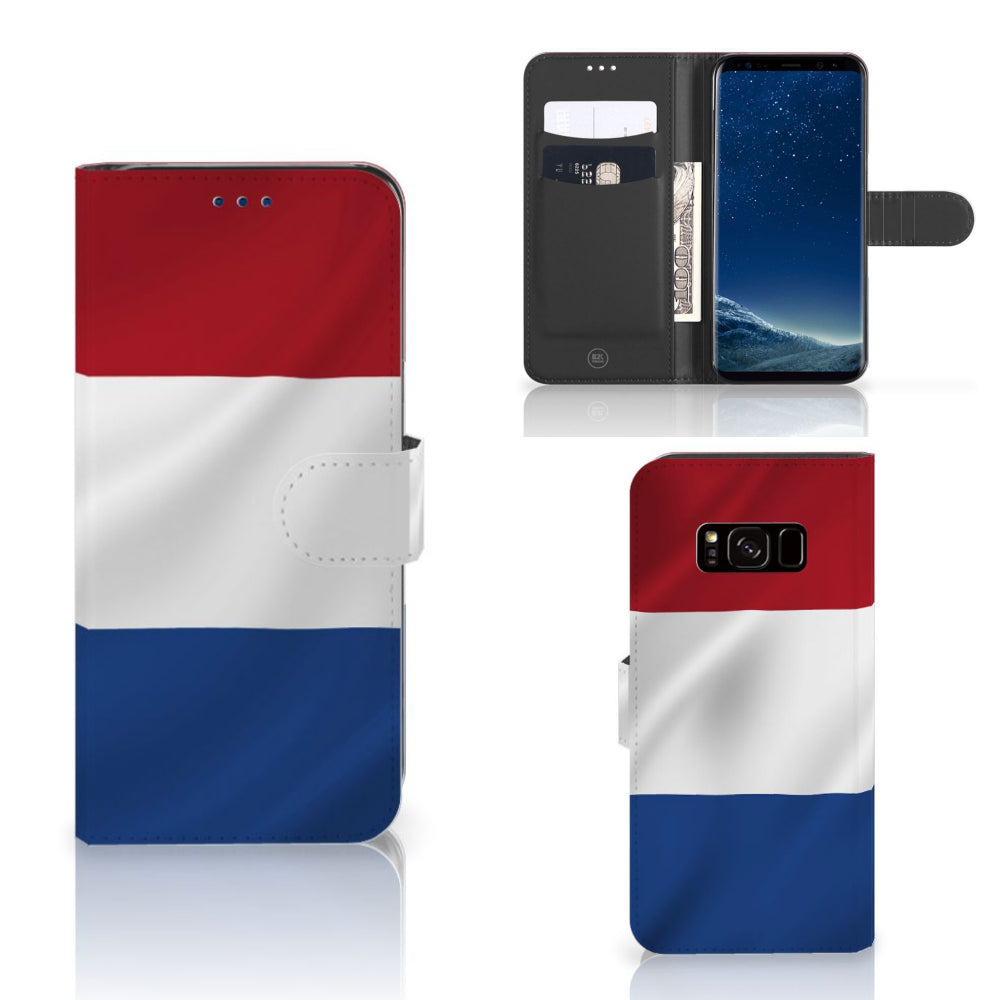 Samsung Galaxy S8 Bookstyle Case Nederlandse Vlag