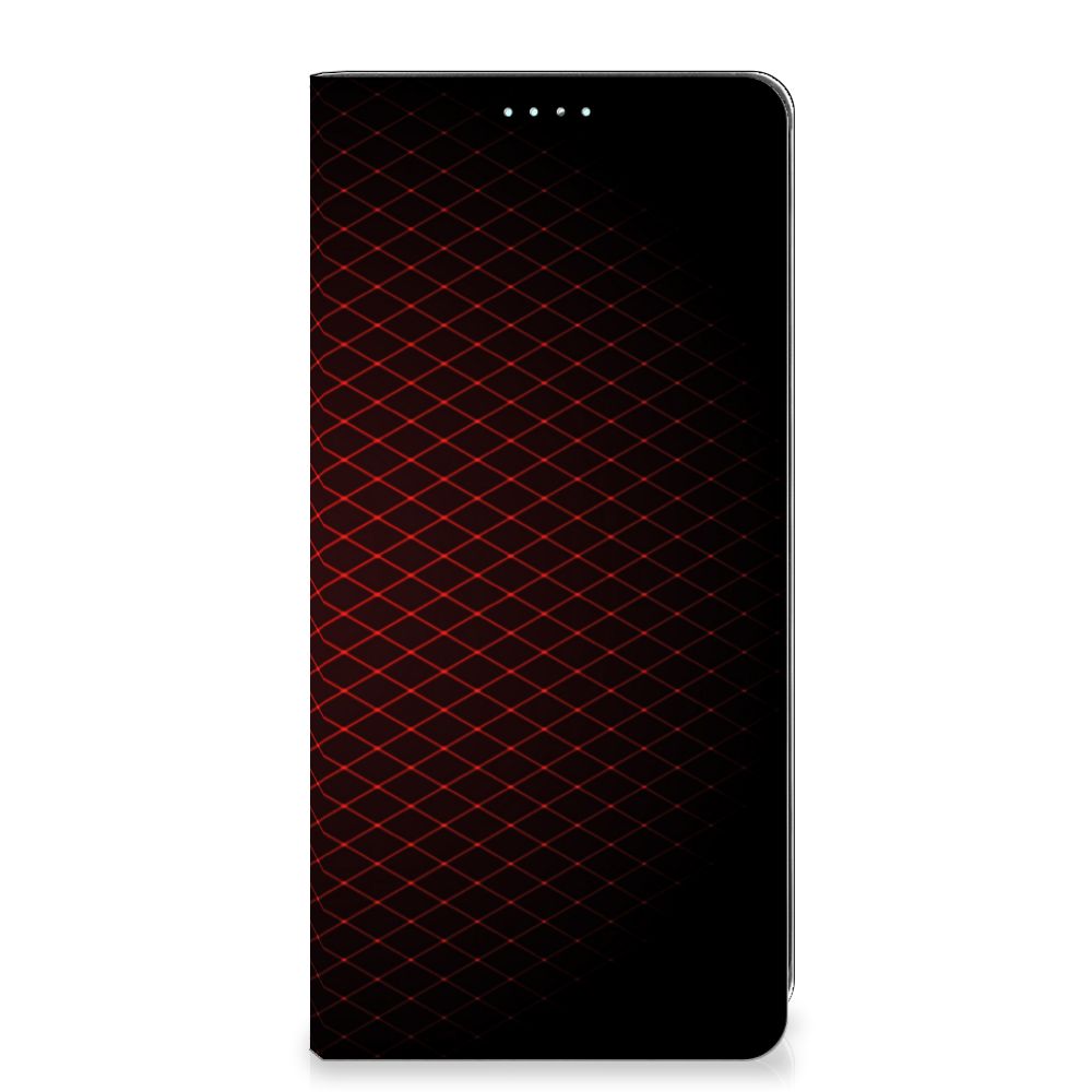 Samsung Galaxy A71 Hoesje met Magneet Geruit Rood - B2C Telecom