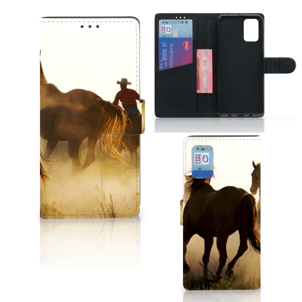 Samsung Galaxy A02s | M02s Telefoonhoesje met Pasjes Design Cowboy