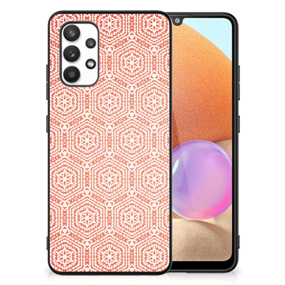 Samsung Galaxy A32 4G | A32 5G Enterprise Editie Back Case Pattern Orange B2C Telecom