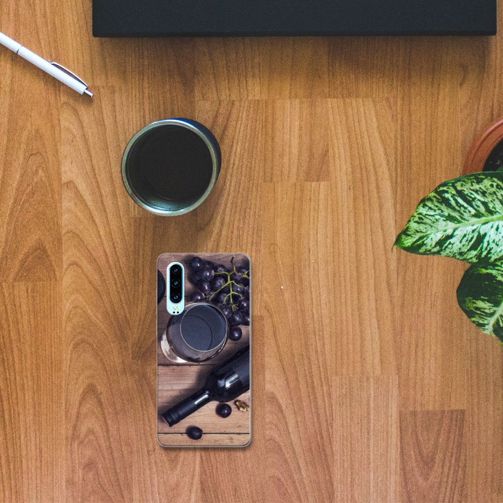 Huawei P30 Siliconen Case Wijn