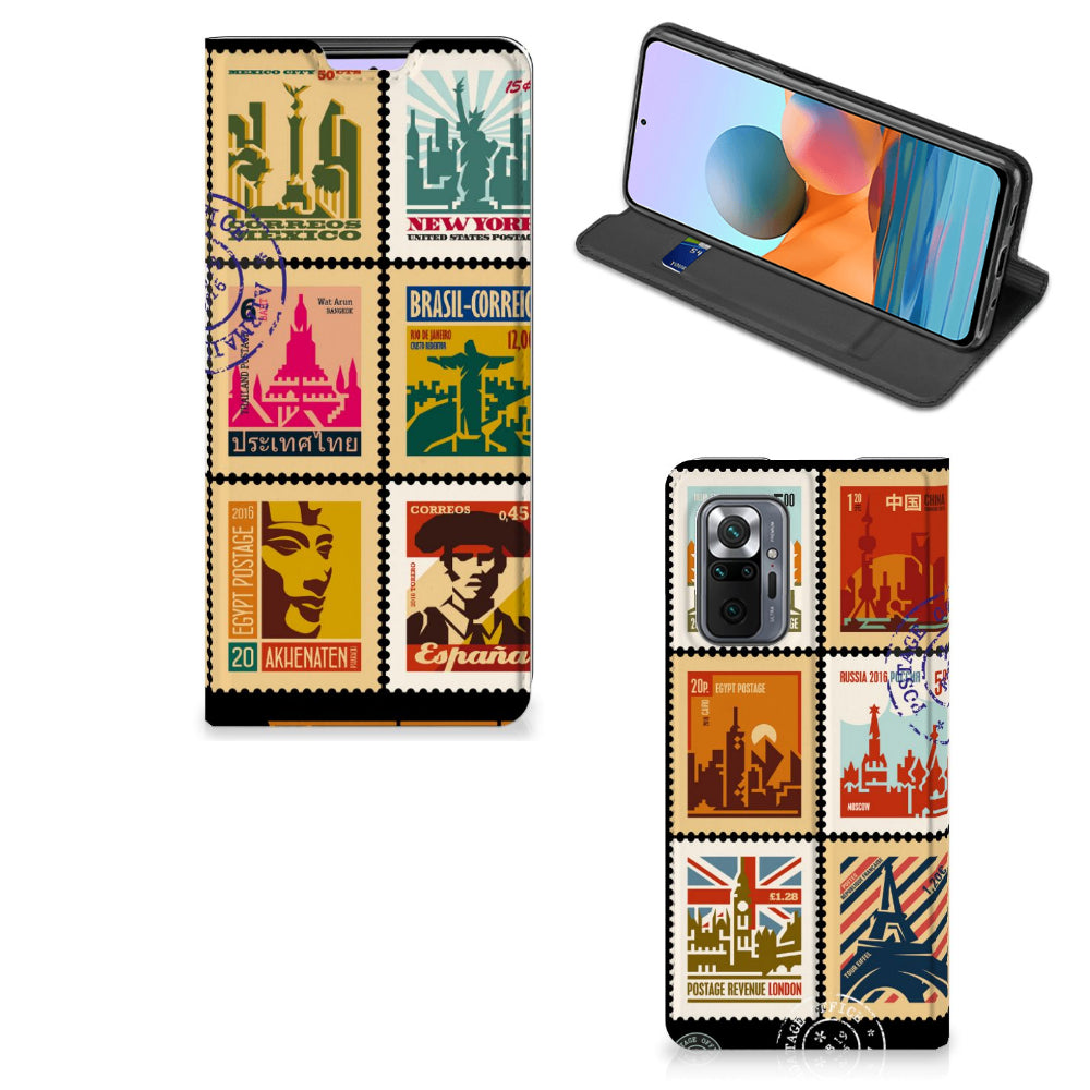 Xiaomi Redmi Note 10 Pro Book Cover Postzegels