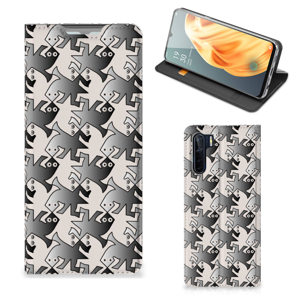 OPPO Reno3 | A91 Hoesje maken Salamander Grey - B2C Telecom