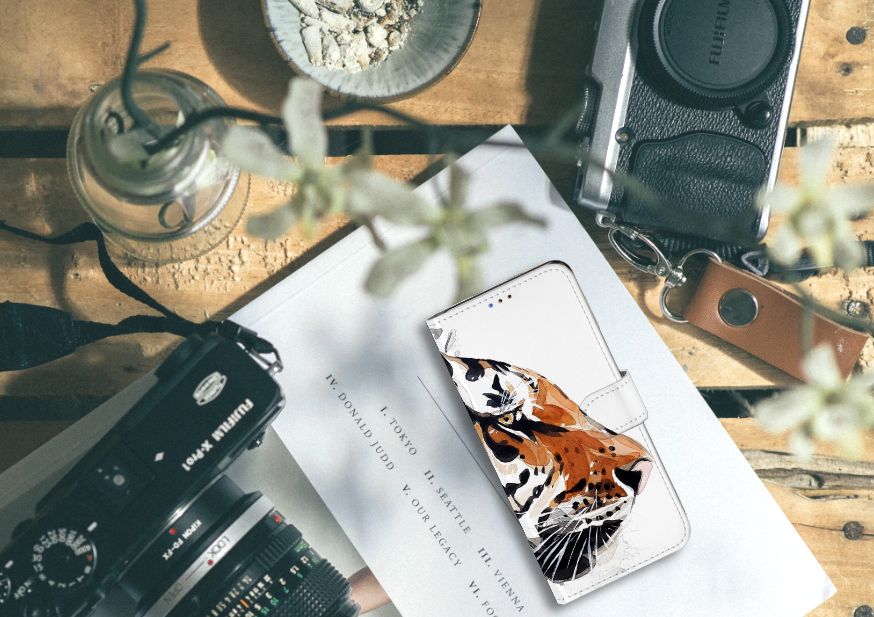 Hoesje Samsung Galaxy A20s Watercolor Tiger